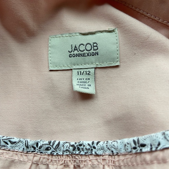 ** 3 FOR $35 DEAL + FREE SHIPPING **  JACOB 100% Cotton Pink Spring Swing Jacket - Picture 7 of 7